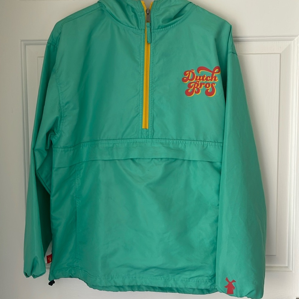 dutch bros quarter zip windbreaker